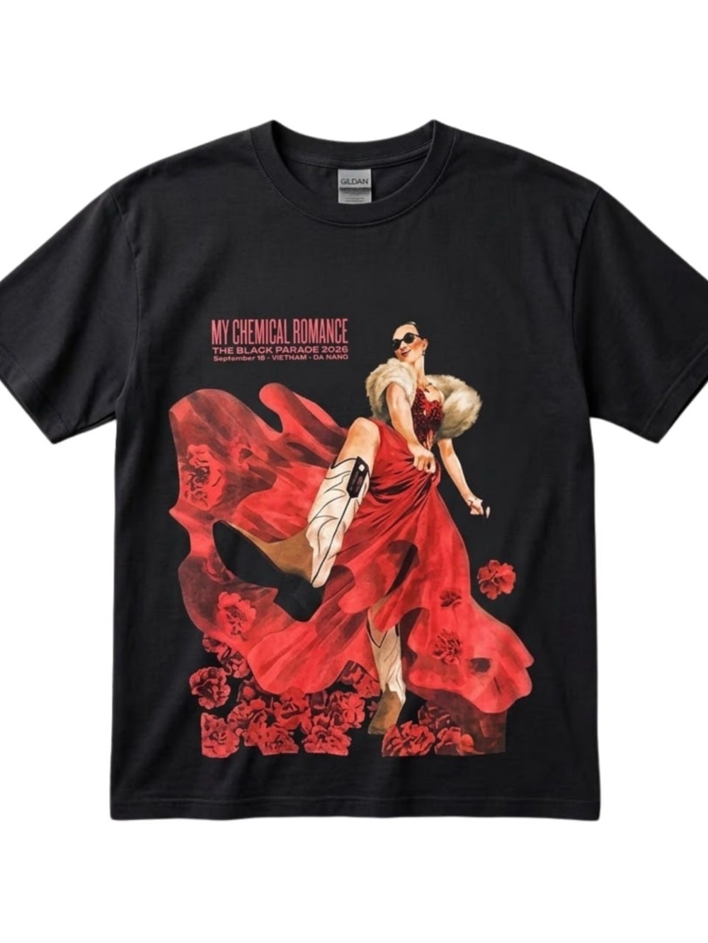Gildan MCR Tour Black Tee